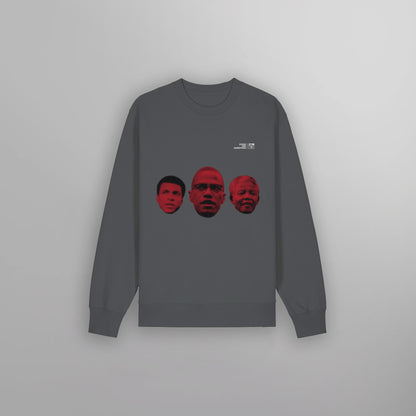 Three Heroes Crew Neck Anthracite