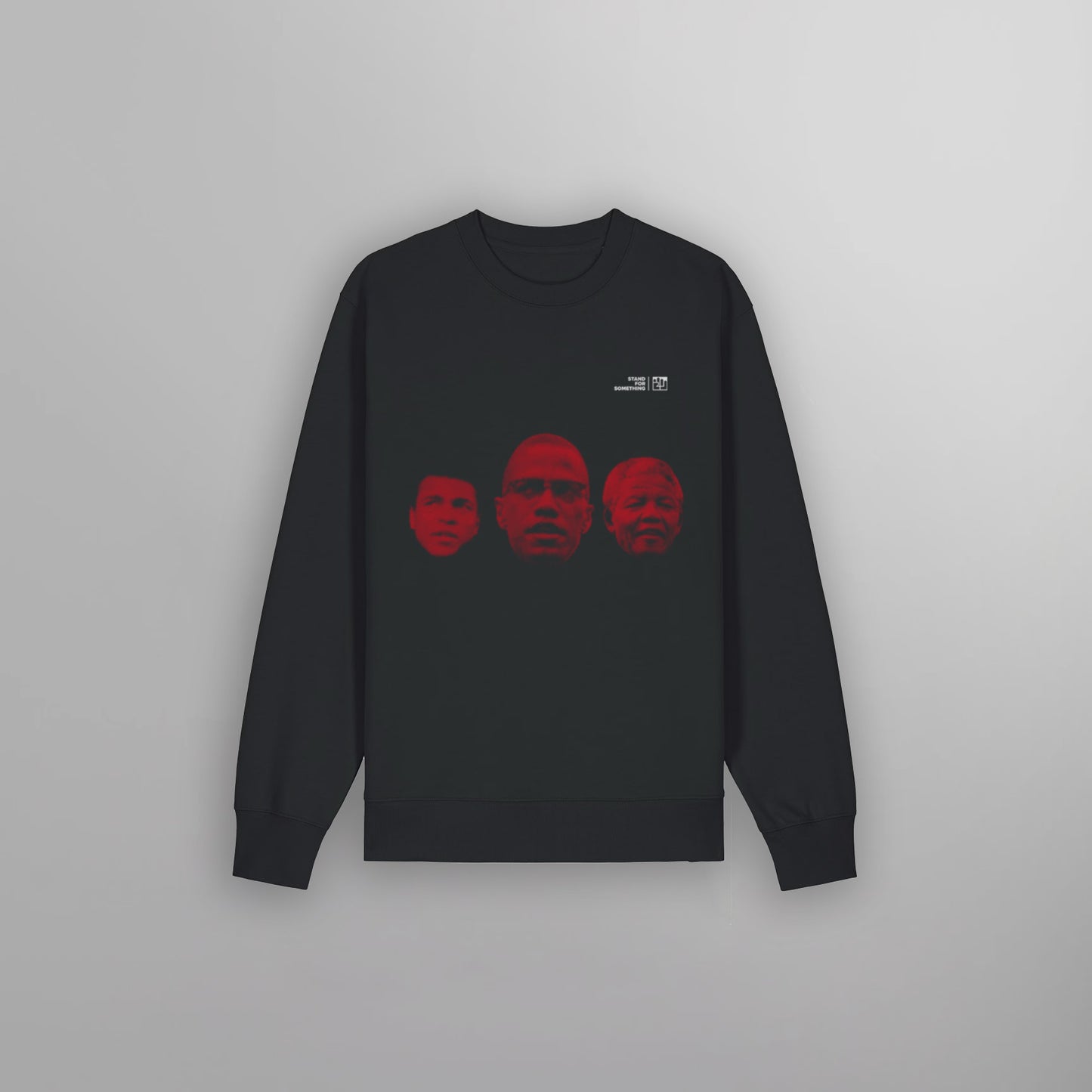Three Heroes Crew Neck Black