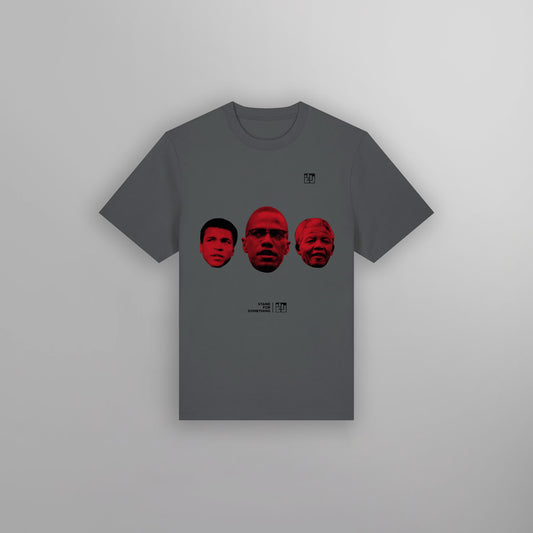 Three Heroes Tee Anthracite
