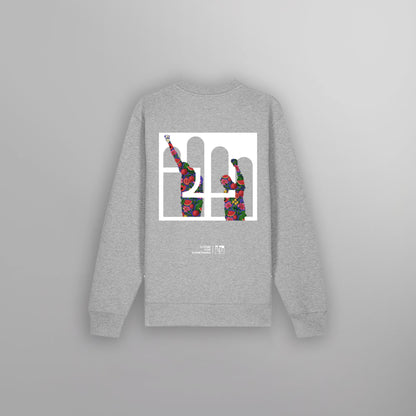 Universal Fist Crew Neck Heather Grey