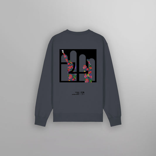 Universal Fist Crew Neck India Grey